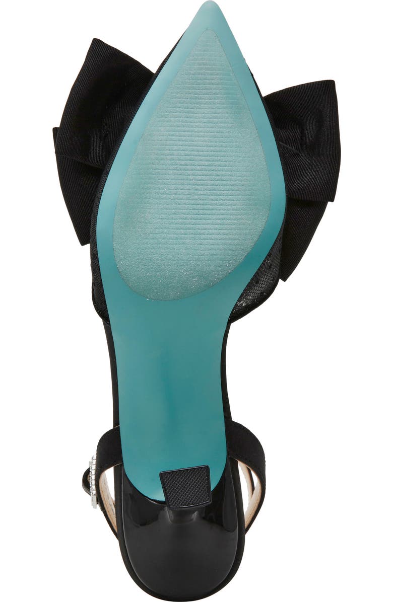 Betsey Johnson Mark Ankle Strap Mesh Pump, Alternate, color, Black