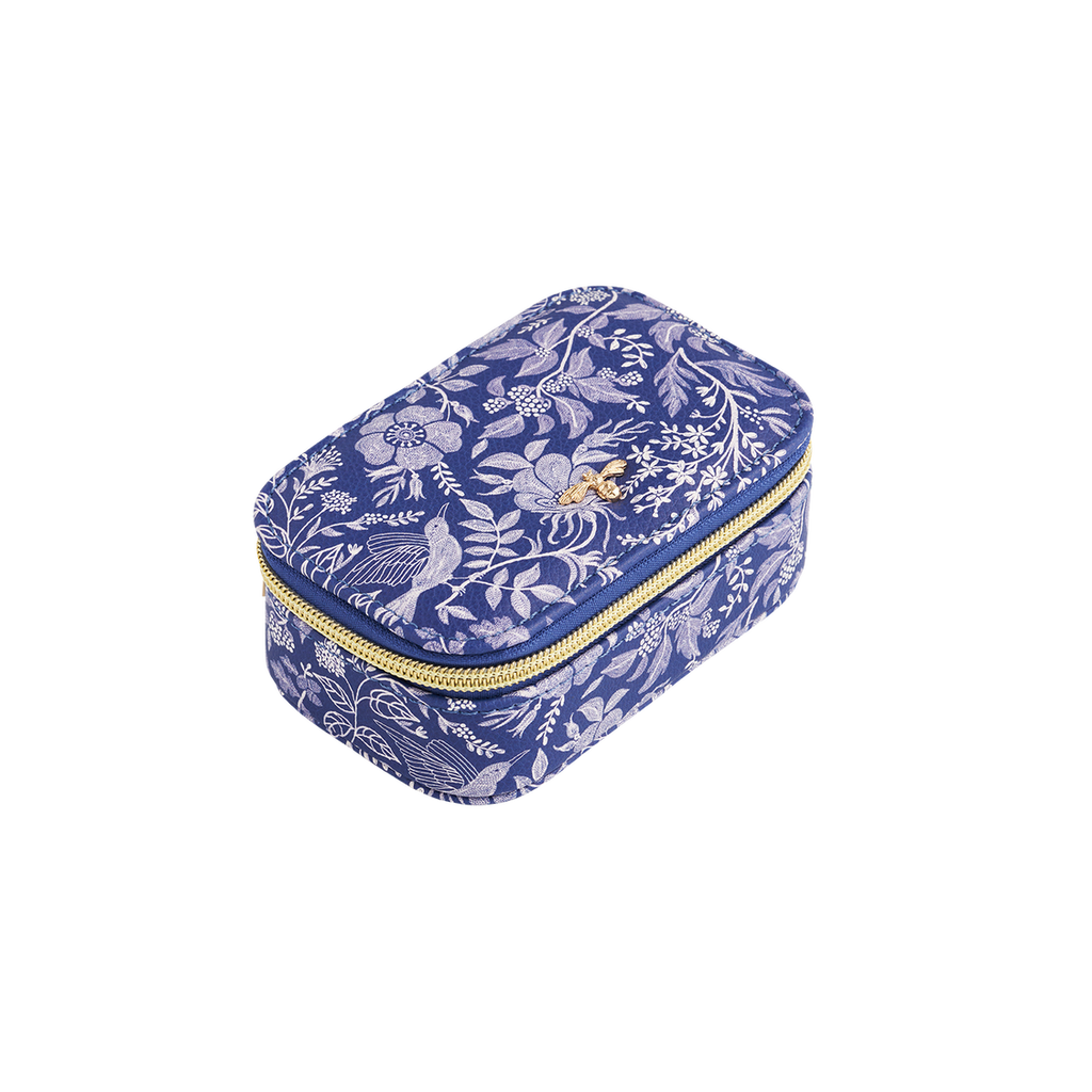 Fable England Ditsy Blue Small Jewellery Box In Blue