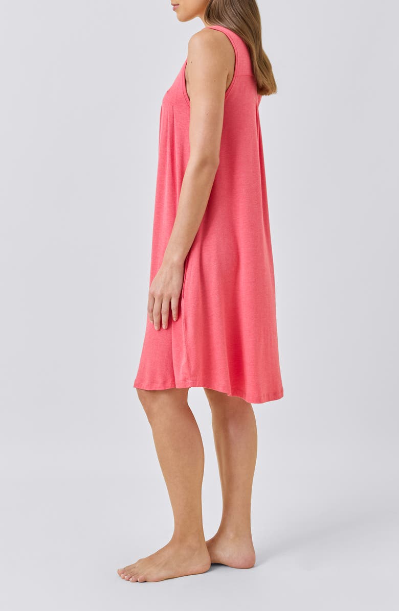 Papinelle Kate Pleated Nightgown, Alternate, color, Geranium