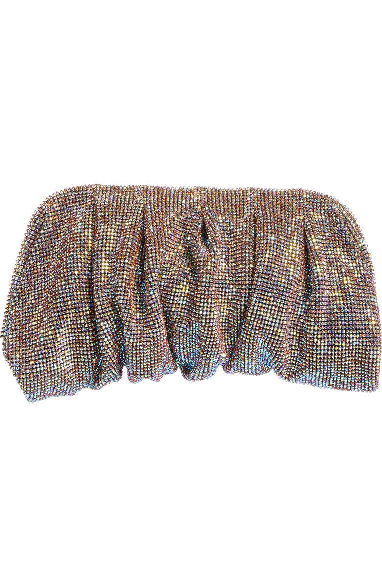 Benedetta Bruzziches La Grande Crystal Mesh Clutch, Alternate, color,