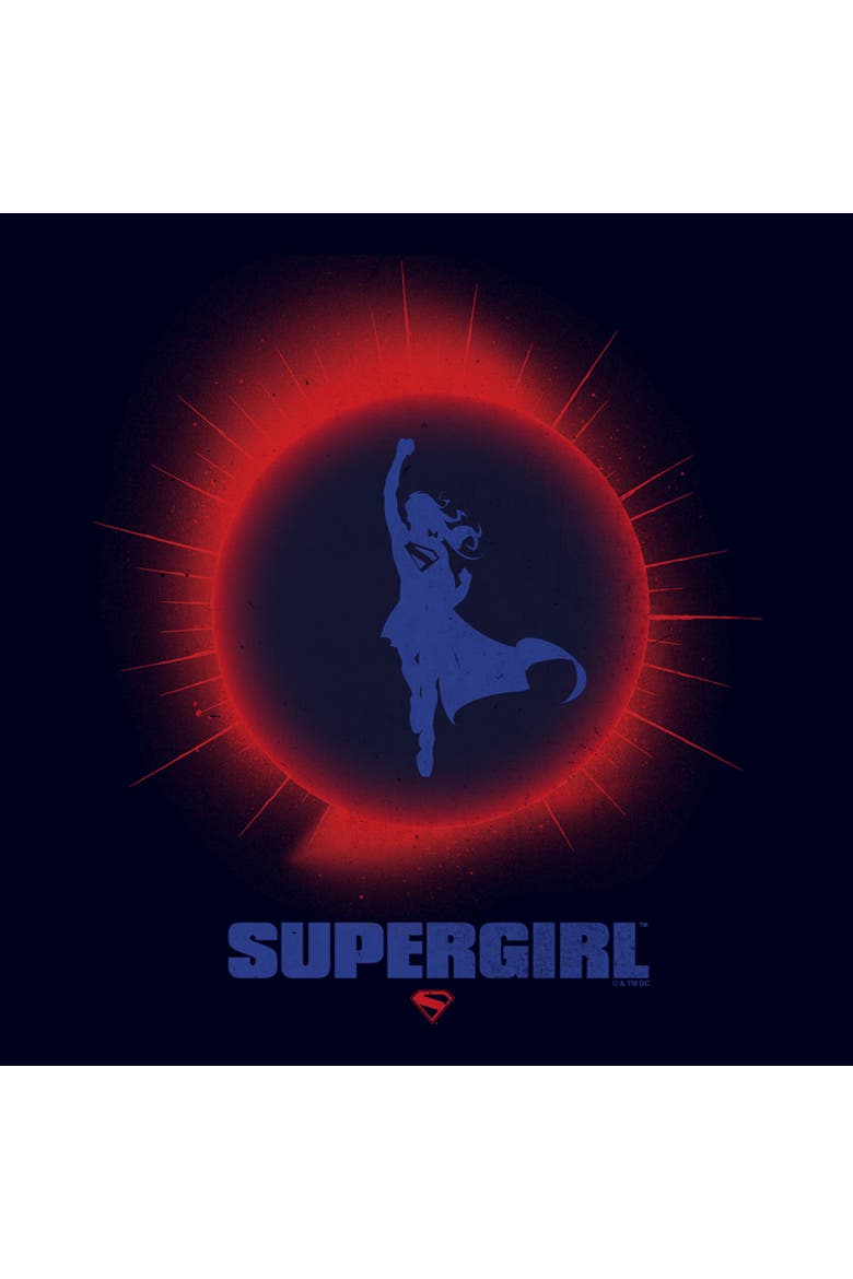 Men's Supergirl Kara Flying Silhouette  Graphic T-Shirt, Alternate, color, Navy Blue