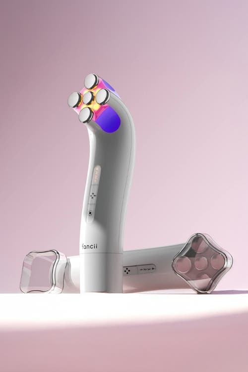 Fancii Ems Facial Massager With Led Therapy In White