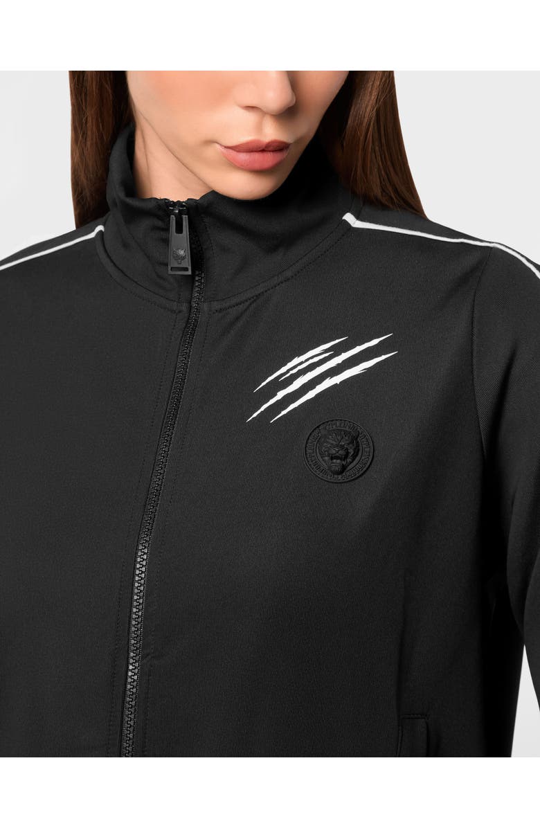 PLEIN SPORT Cropped Tracksuit Jacket Women, Alternate, color, Black