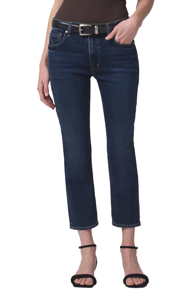 Citizens of Humanity Isola Crop Slim Straight Leg Jeans, Main, color, 