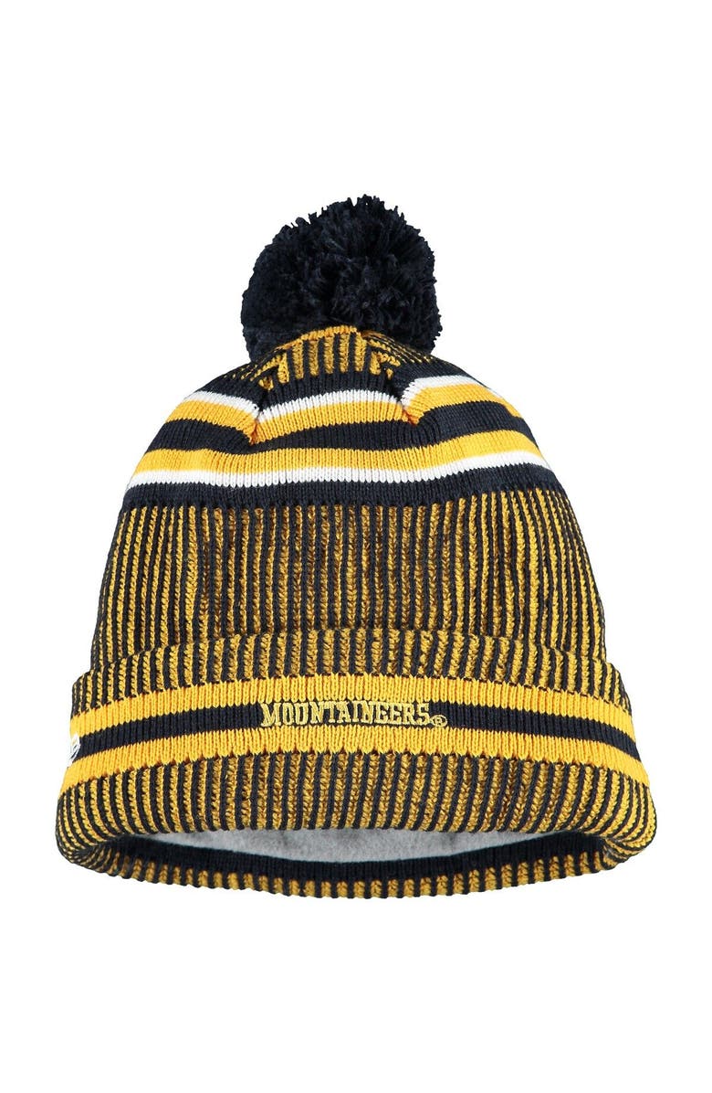 New Era Men's New Era Navy West Virginia Mountaineers Sideline Home Cuffed Knit Hat, Alternate, color, 