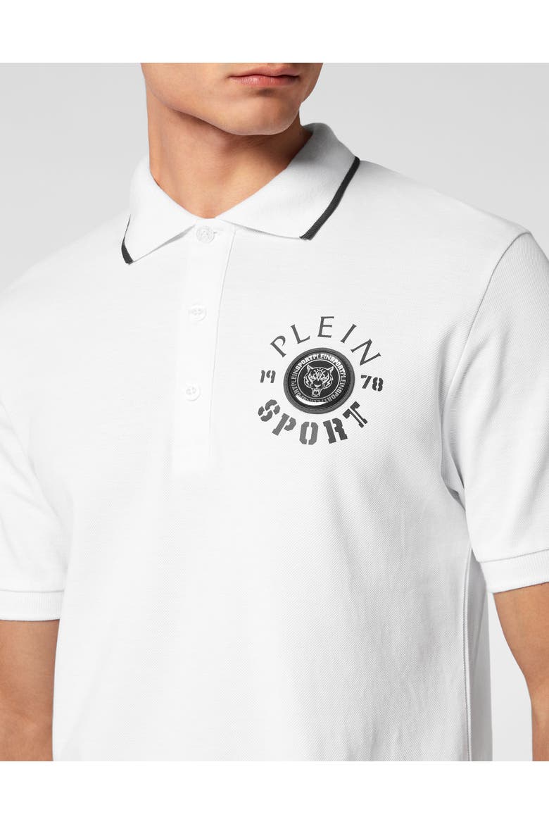 Polo Shirt Ss Men, Alternate, color, white/black