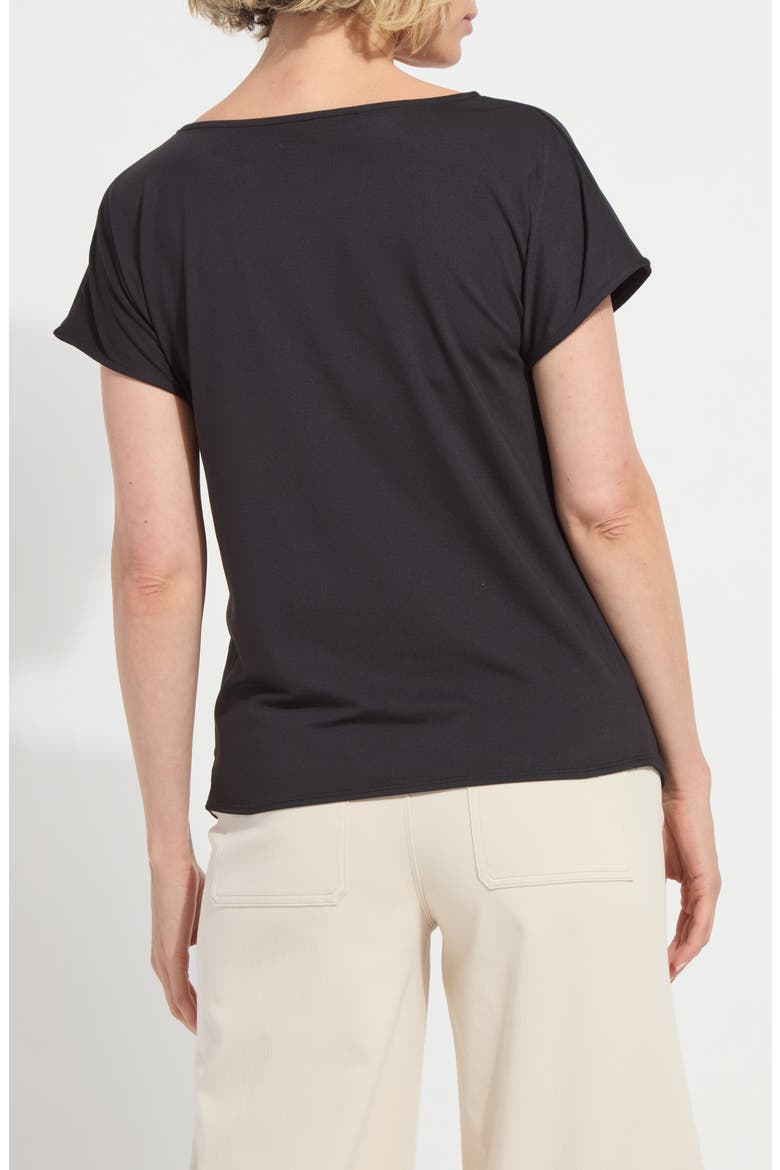 Ensley Cowl Neck Top, Alternate, color, BLACK