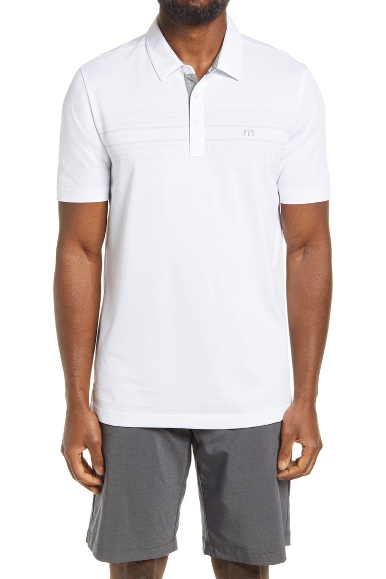 Travis Mathew Crow Polo, Main, color, WHITE