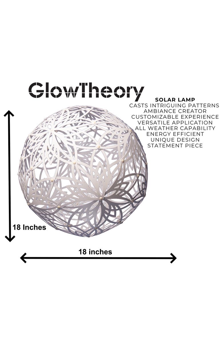 GlowTheory 18" Solar Lotus Light Outdoor Hanging Décor, Alternate, color, Multicolored