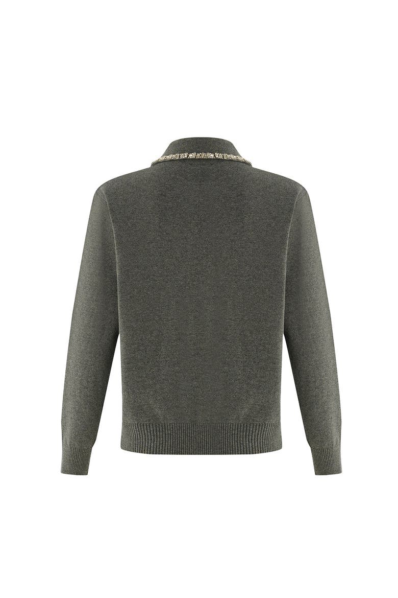 Maleah Knit Blouse, Alternate, color, GREY