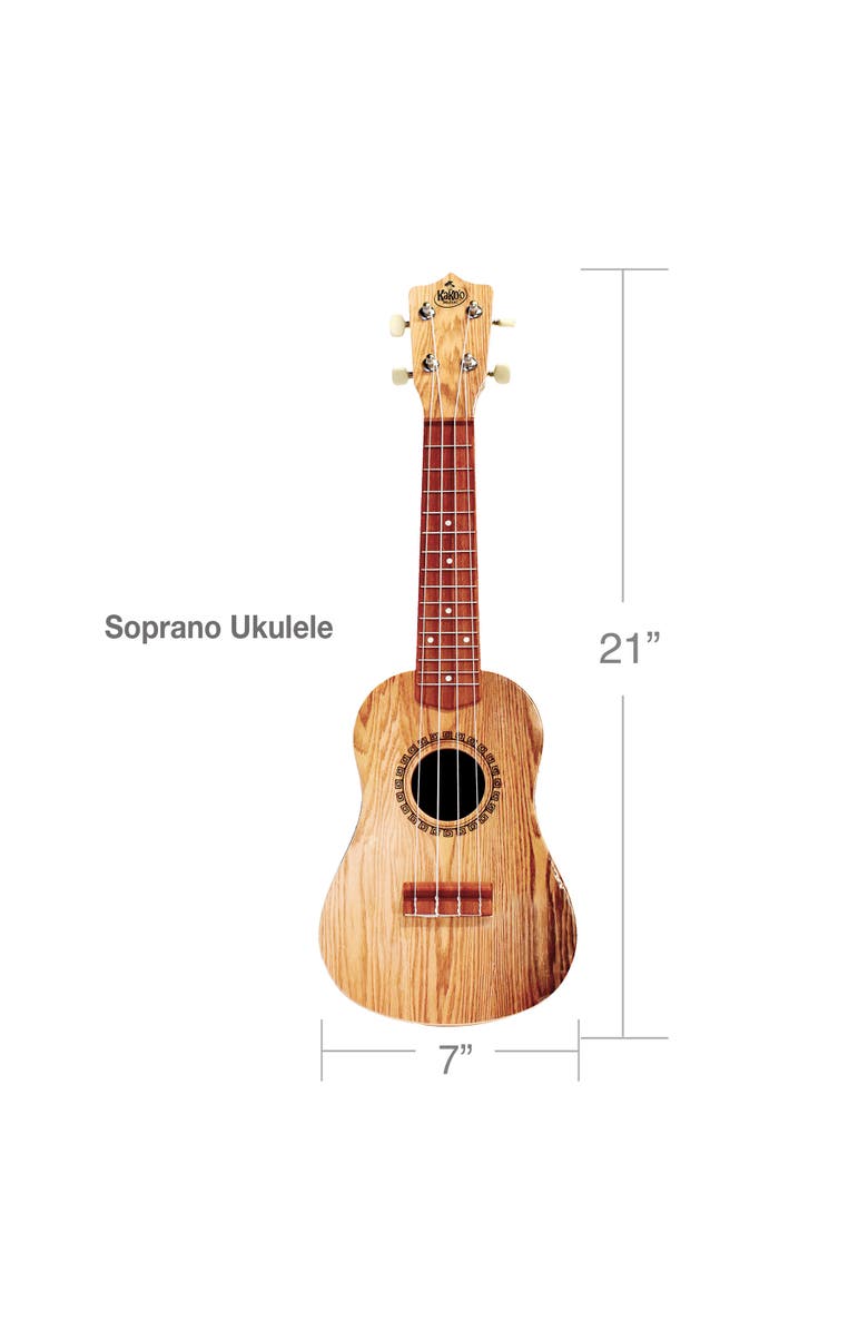 KaKo'o Music Kako'O 21" Professional Wooden Ukulele Set Sandalwood, Alternate, color, Multicolored