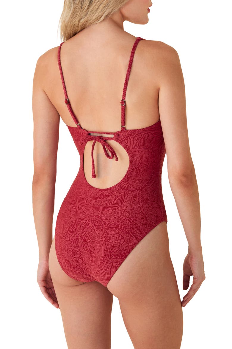 The Ohana One-Piece Swimsuit, Alternate, color, PAPRIKA