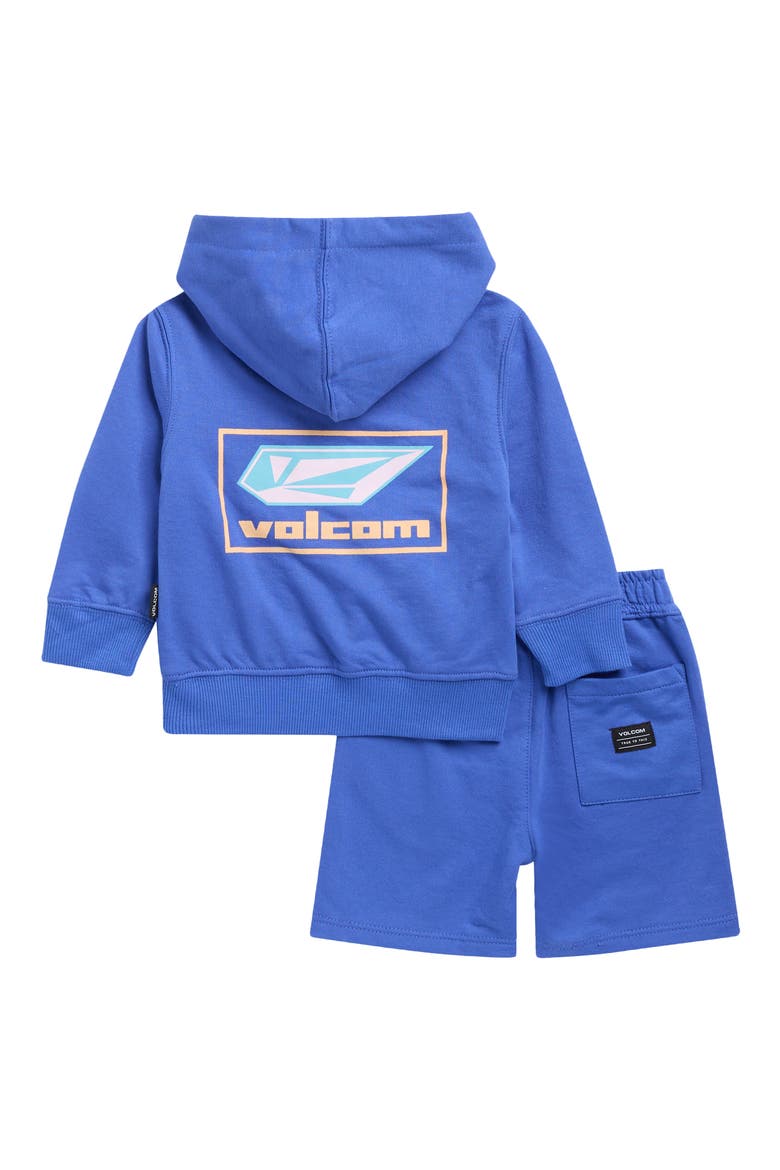 Kids' Surf Vitals Hoodie & Shorts Set, Alternate, color, ELECTRIC BLUE