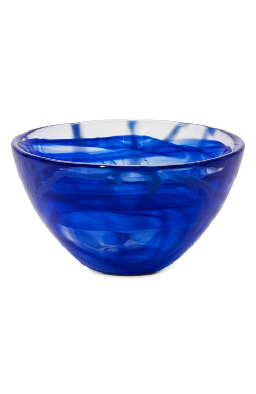 Kosta Boda Contrast Small Bowl In Blue