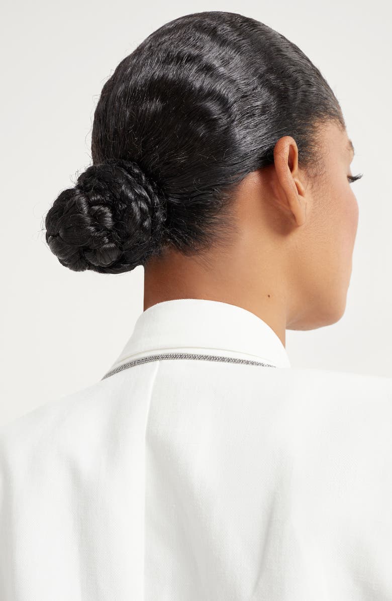 Brunello Cucinelli Twill blazer with monili, Alternate, color, 