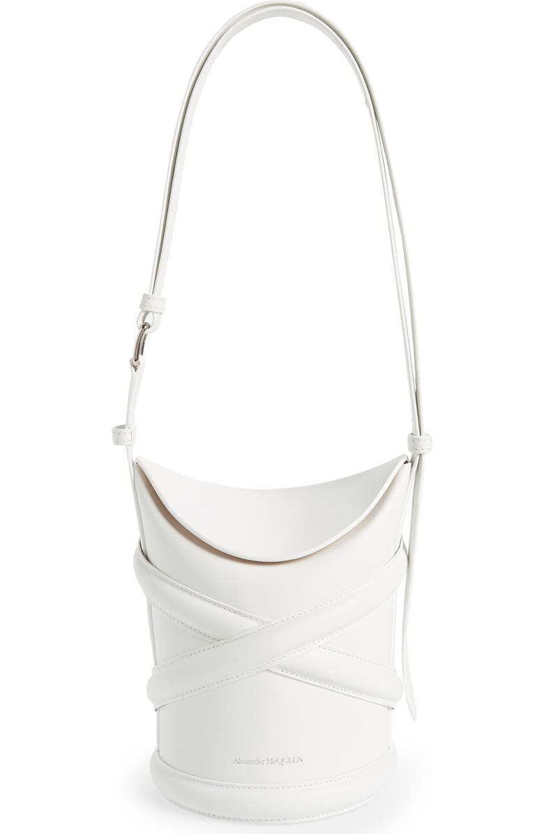 McQueen Alexander McQueen Small The Curve Leather Shoulder Bag, Main, color,