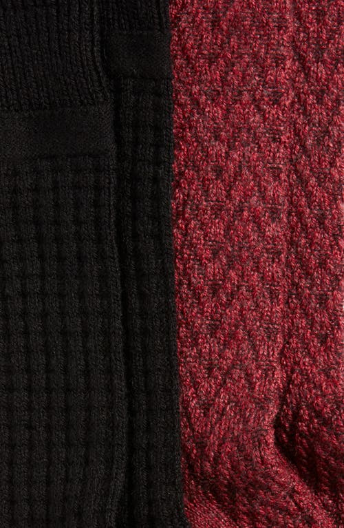 Hue Assorted 2-pack Textured Crew Socks In Multi