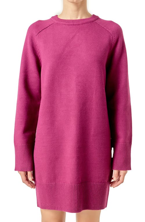 English Factory Crew Sweater Dress In Pink