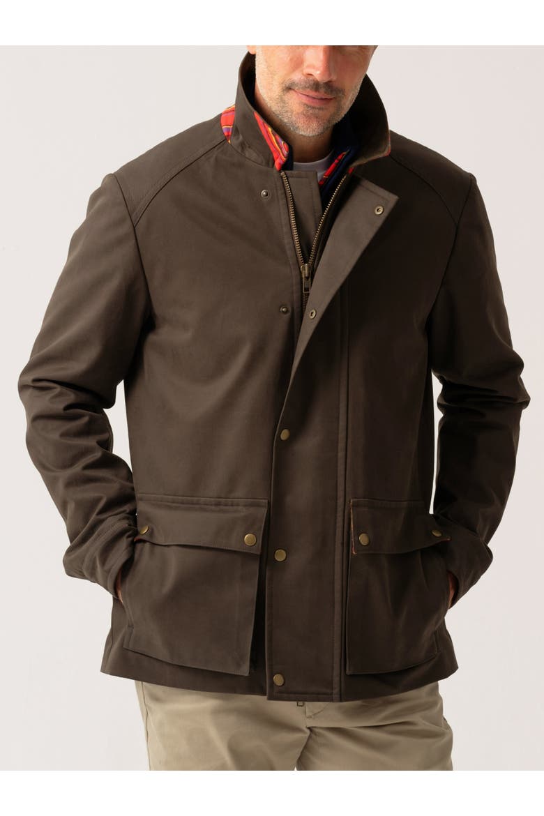 Cotton Car Coat, Main, color, Dark Olive