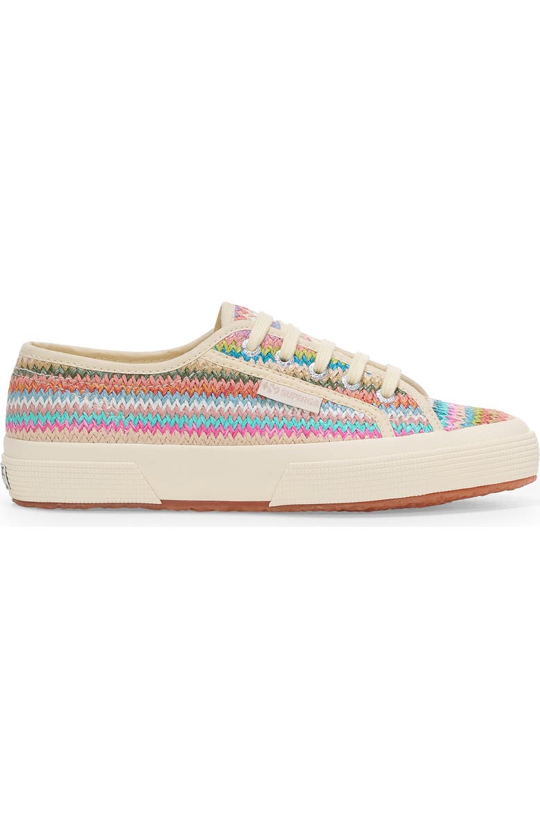 Superga 2750 Raffia Sneakers, Main, color, Lilla Multicolor Herringbone