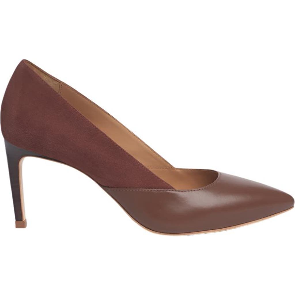 Joan Oloff Shoes Darcey Pump in Brown Suede  product