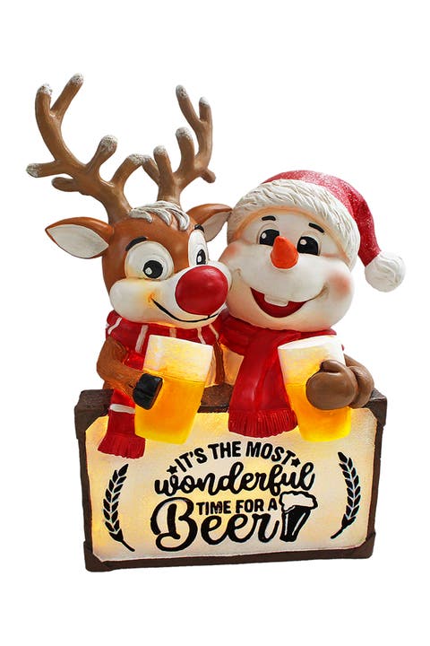 Its The Most Wonderful Time For A Beer Festive Figurine