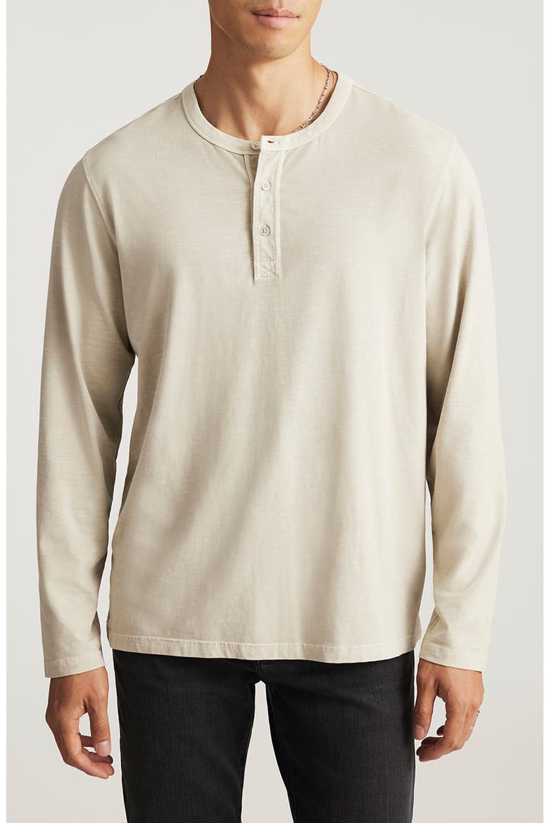 Cotton Blend Henley, Main, color, PELICAN