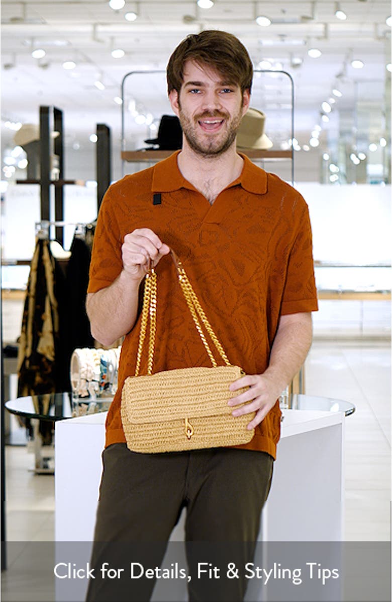 Medium Edie Woven Convertible Crossbody Bag, sales video thumbnail