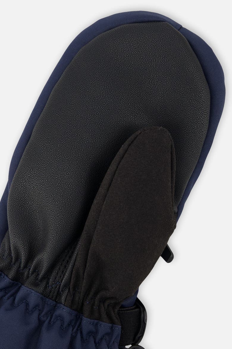 Teknik Reinforced Fingertips Zip Pocket Winter Mittens, Alternate, color, Navy Blue