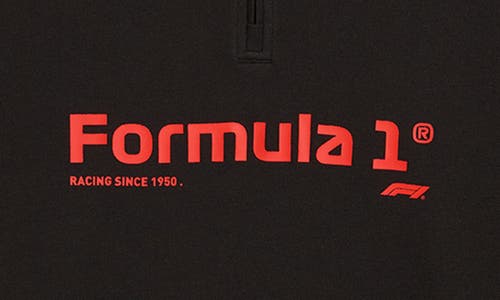Puma Regular Fit Formula 1® 75 Years Graphic Polo In Black