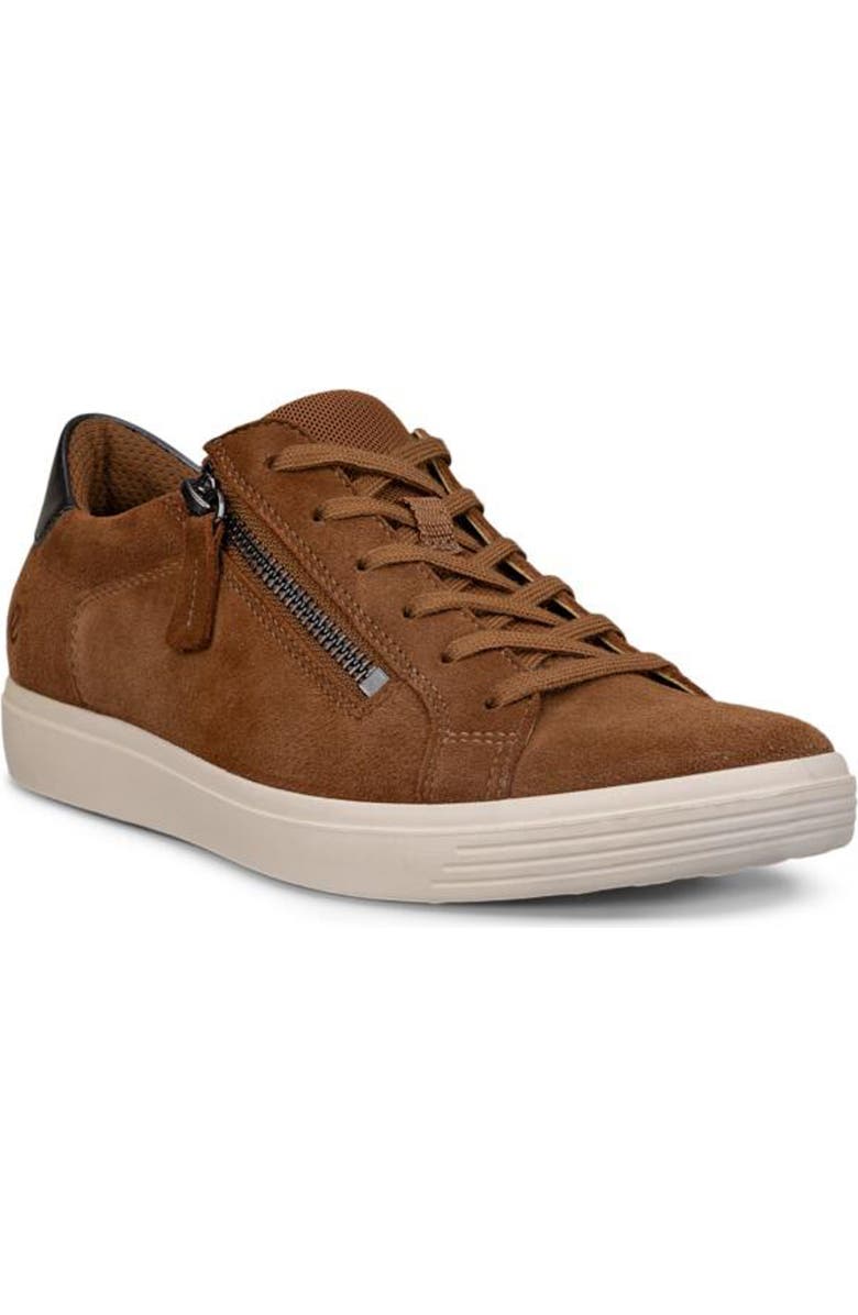 ECCO Classic Zip Sneaker, Main, color, Camel/ Pure Silver