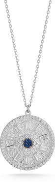 SPHERA MILANO Evil Eye Medallion Pendant Necklace
