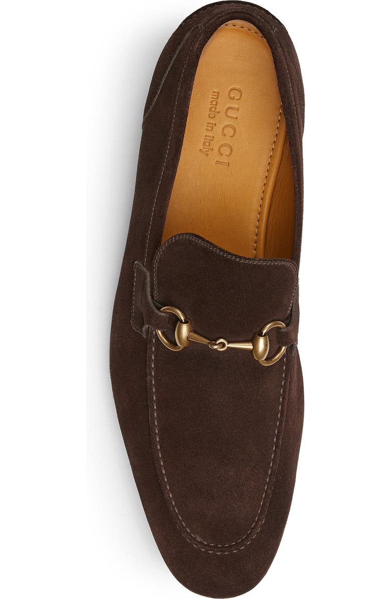 Gucci Jordaan Horsebit Suede Loafer, Alternate, color, Cocoa