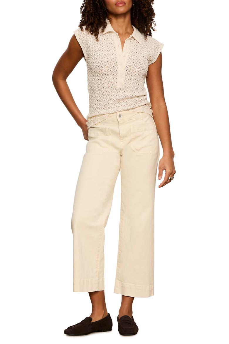 Everyday Muse Collar Shirt, Alternate, color, BONE WHITE