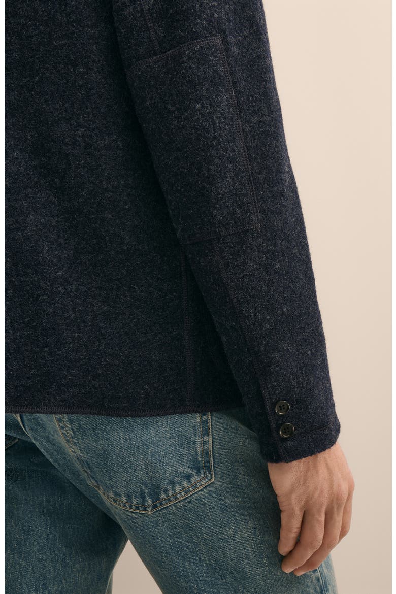Wool Knit Blazer, Alternate, color, NAVY HEATHER
