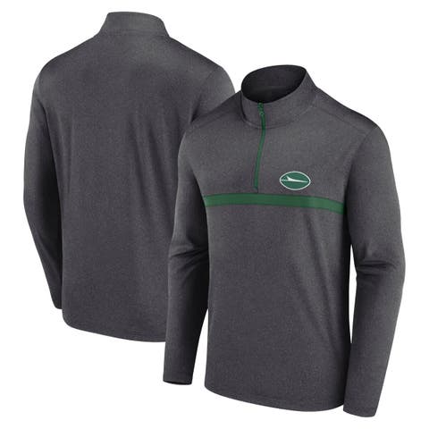 Men's Fanatics  Green New York Jets Head-to-Head Quarter-Zip Top