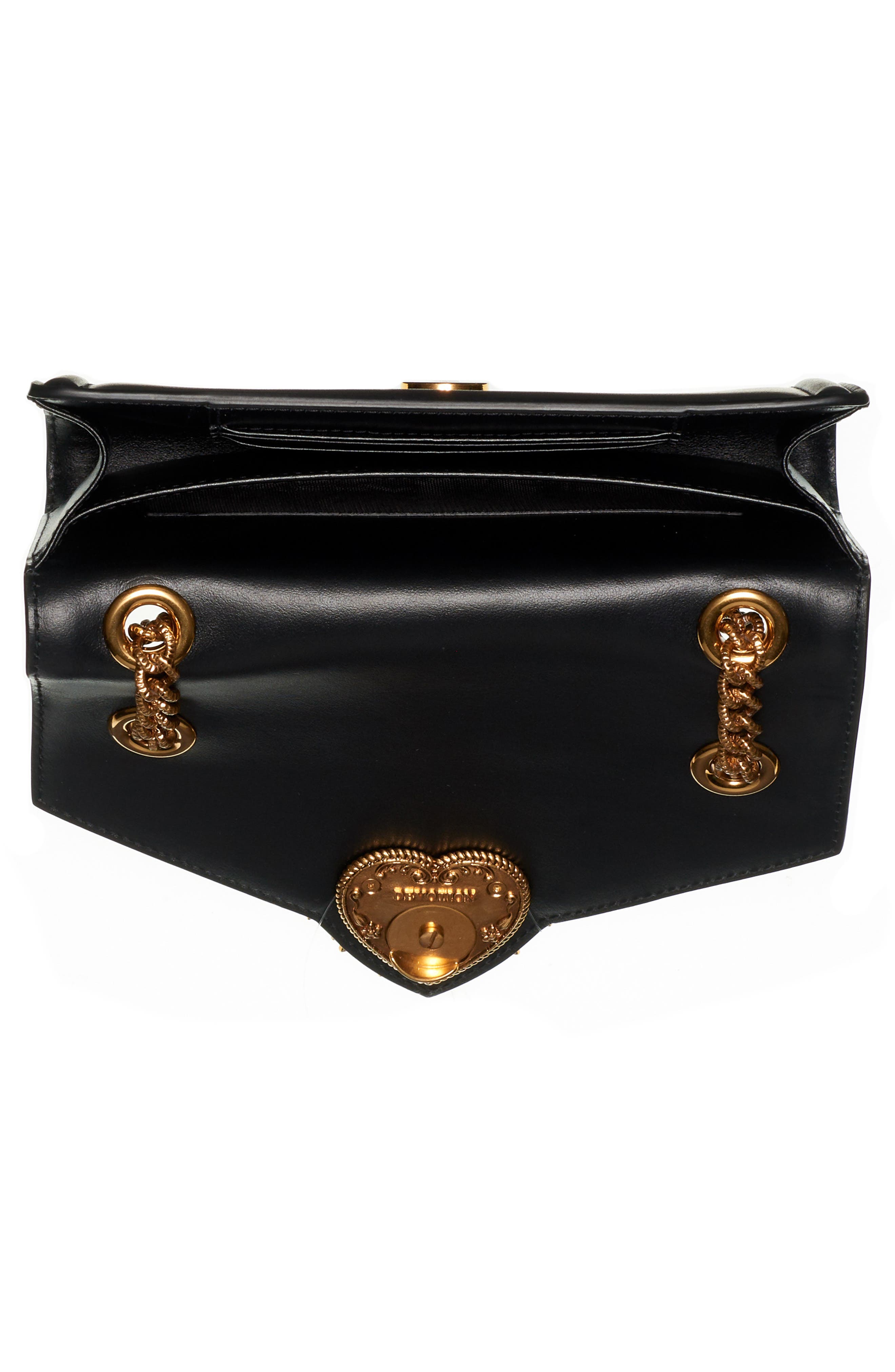 Micro Devotion Leather Crossbody Bag, Alternate, color, NERO