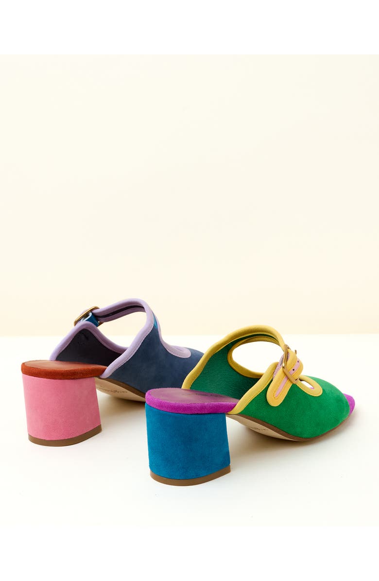 Charlotte Stone Trissa Mismatch Mary Jane Slide Sandal, Alternate, color,