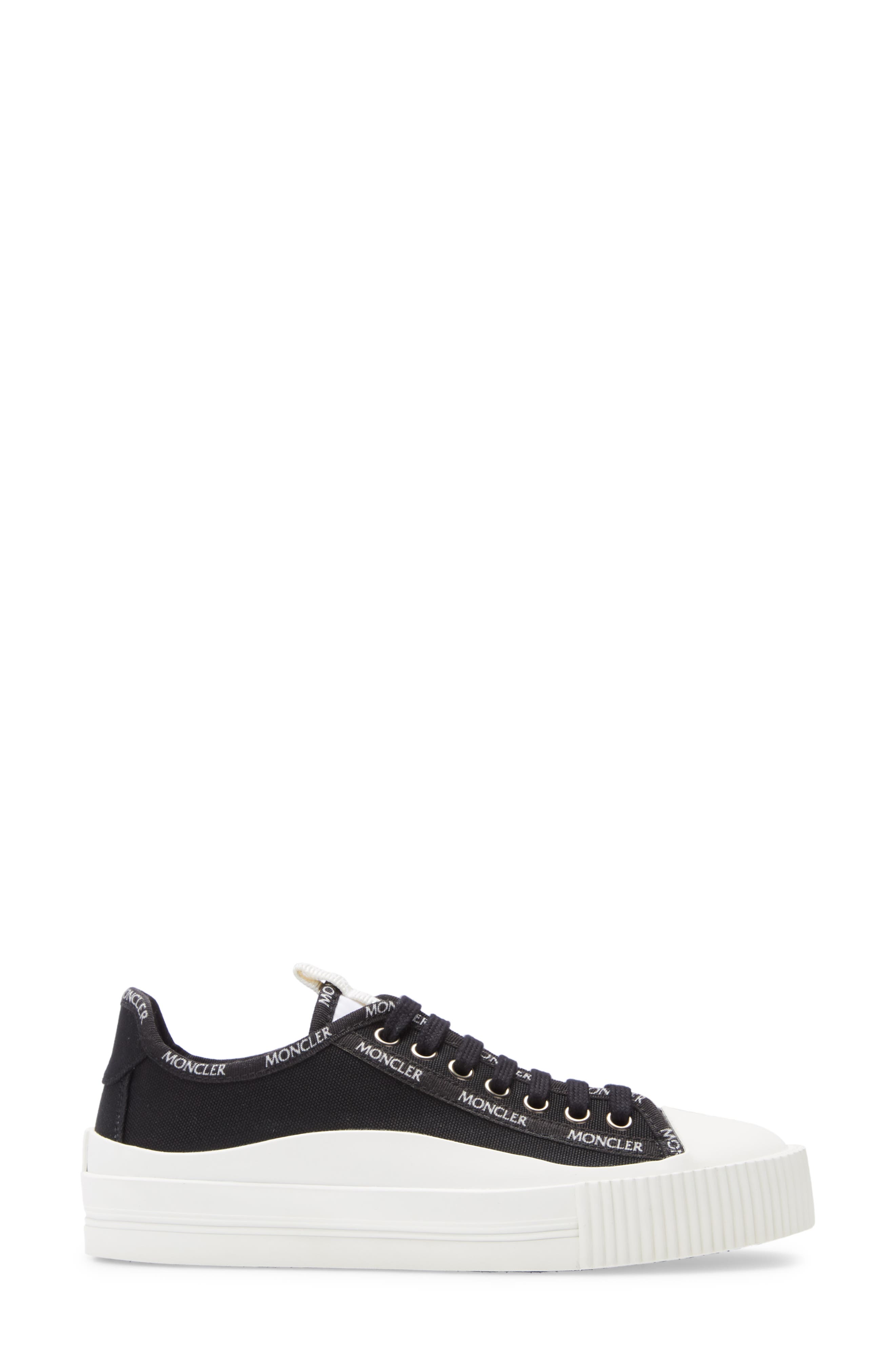 Moncler Glissierie Sneaker, Alternate, color, Black