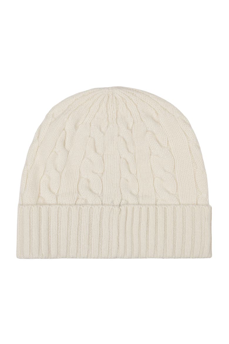 Cashmere Blend Cable Beanie, Alternate, color, Andover Cream