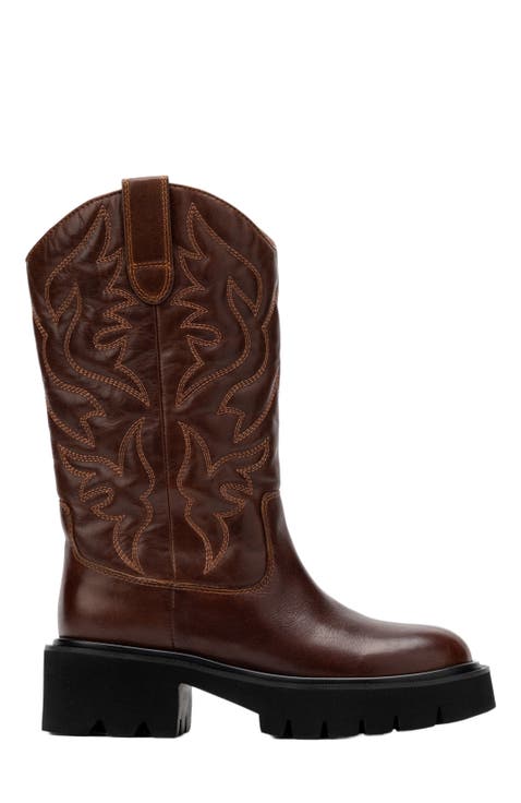 Daisy Lug Cowgirl Boots