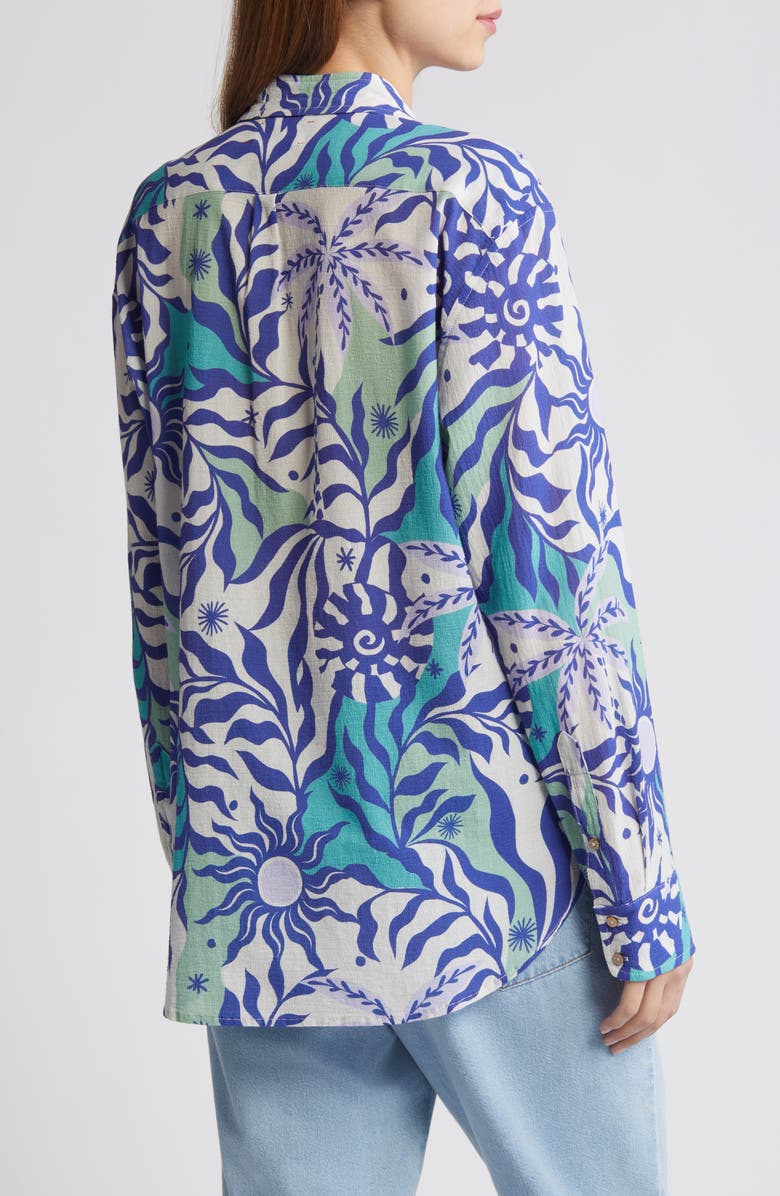 XÍRENA Beau Cotton Button-Up Shirt, Alternate, color,