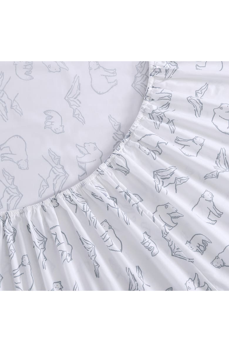 Eddie Bauer Smokey Bear Camp 200 Thread Count 100% Cotton Percale Sheet Set, Alternate, color, Grey