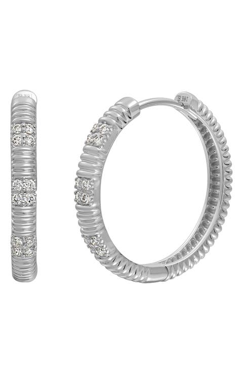 Cleo Diamond Hoop Earrings (Nordstrom Exclusive)