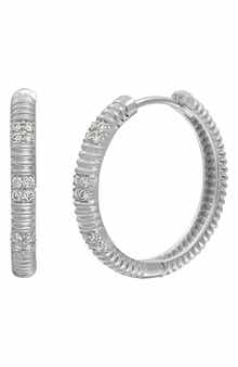 Bony Levy Cleo Diamond Hoop Earrings