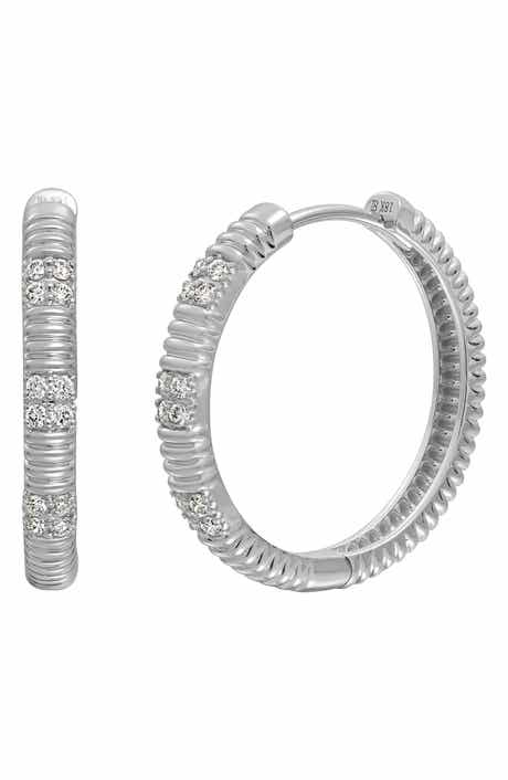 Bony Levy Cleo Diamond Hoop Earrings