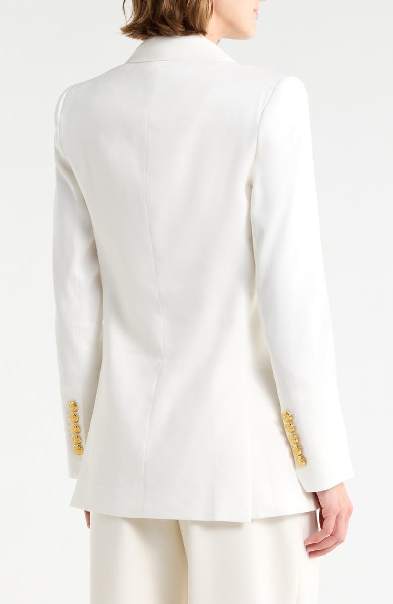 Veronica Beard Dale Linen Blend Dickey Jacket, Alternate, color, Off White