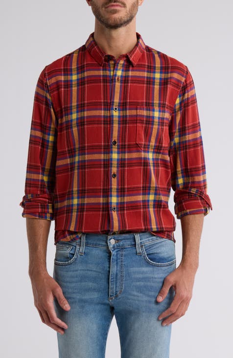 Quinn Plaid Flannel Button-Up Shirt