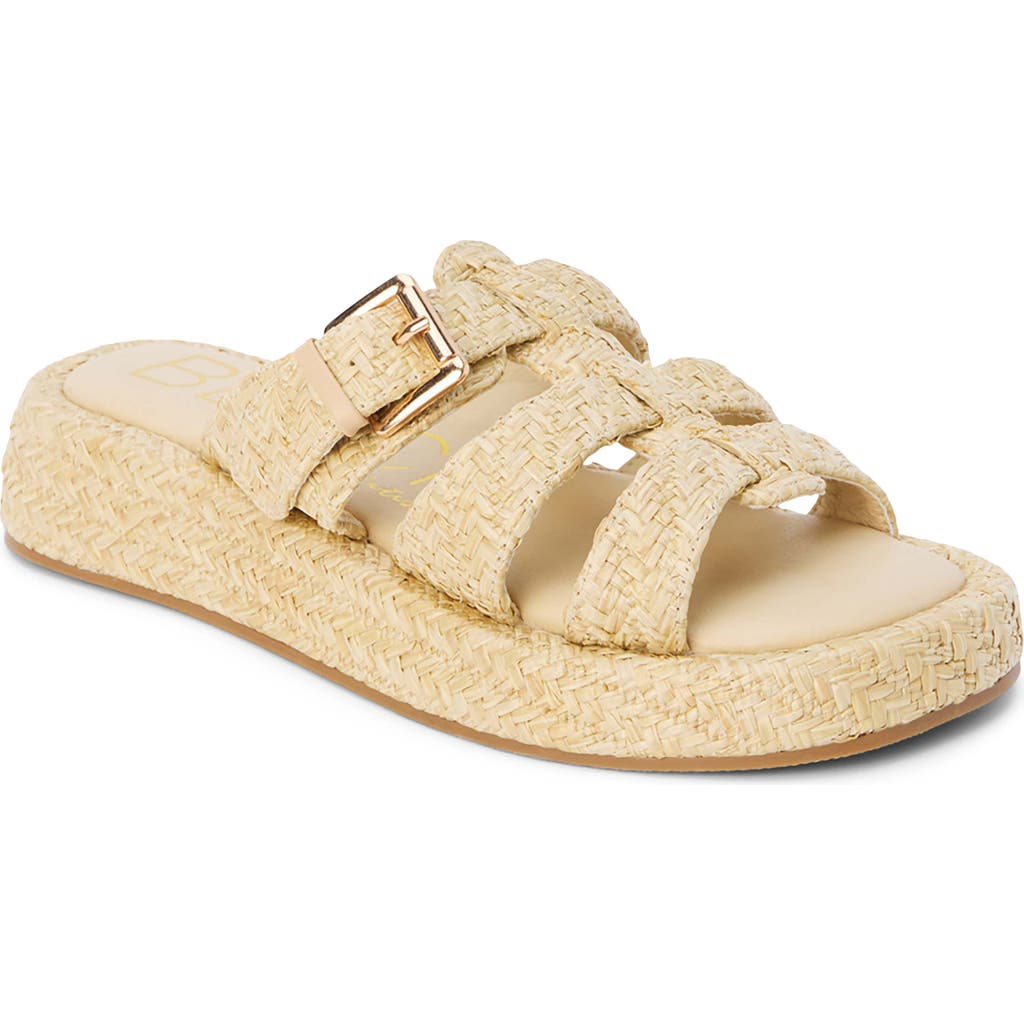 BEACH BY MATISSE Ciao Platform Wedge Slide Sandal in Natural  product