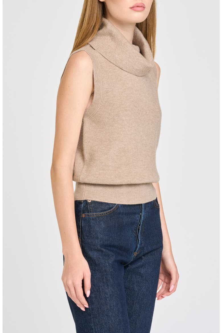 Elodie Cowl Neck Sleeveless Sweater, Alternate, color, OAT